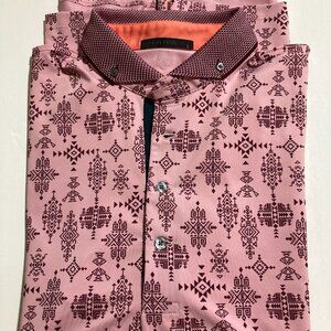 GRAYSON POLO GOLF SHIRT---MAUVE -LARGE